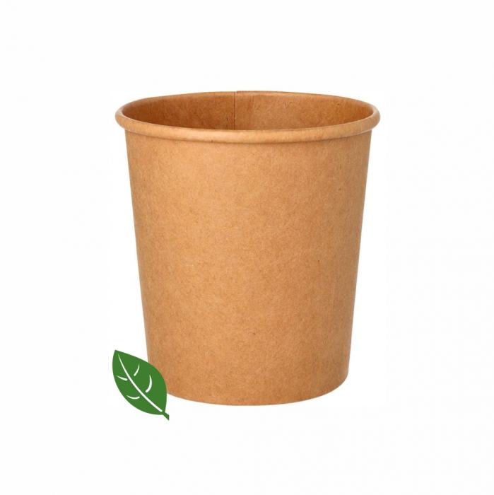 Eisbecher 480ml Ø9,8 x 10,2cm Kraftpapier/PLA FSC® für Eisautomaten geeignet